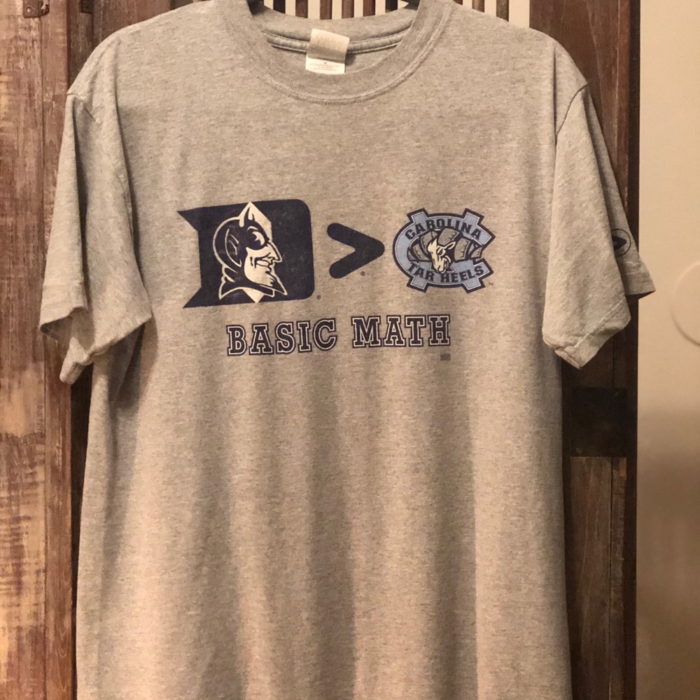 Duke > North Carolina Tar Heels Basic Math t-shirt